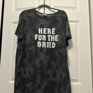 NWT Lularoe Liv shirt “Here for the band” sz 3x